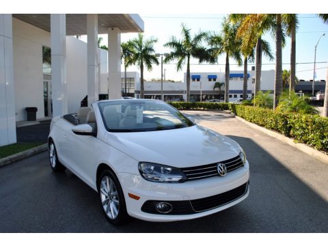 Candy White Volkswagen Eos Komfort.  Click to enlarge.