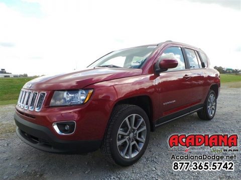 Deep Cherry Red Crystal Pearl Jeep Compass High Altitude.  Click to enlarge.