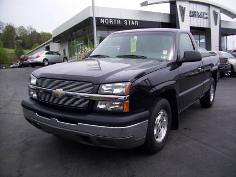 Black Chevrolet Silverado 1500 Regular Cab.  Click to enlarge.