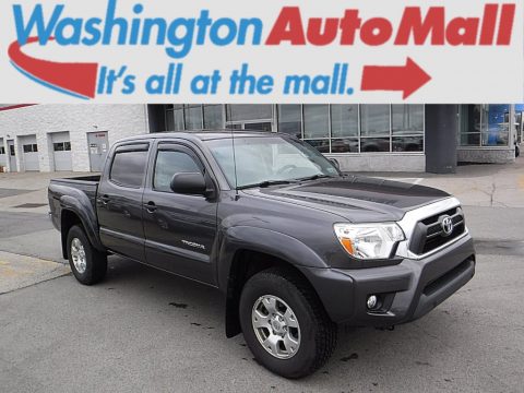 Magnetic Gray Metallic Toyota Tacoma V6 SR5 Double Cab 4x4.  Click to enlarge.
