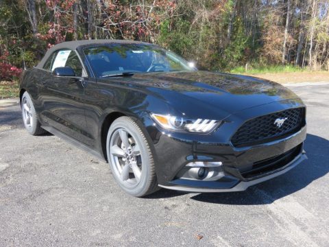 Shadow Black Ford Mustang V6 Convertible.  Click to enlarge.