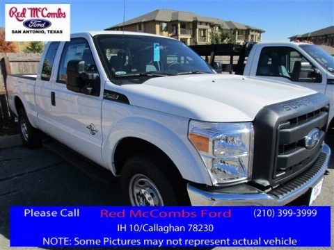 Oxford White Ford F250 Super Duty XL Super Cab.  Click to enlarge.