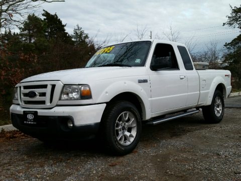 Oxford White Ford Ranger Sport SuperCab 4x4.  Click to enlarge.