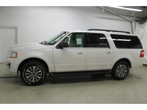 White Platinum Metallic Tricoat Ford Expedition EL XLT 4x4.  Click to enlarge.