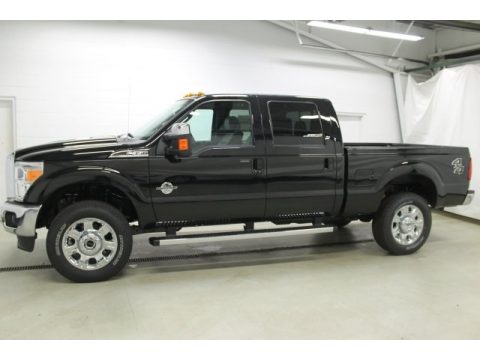 Shadow Black Ford F350 Super Duty Lariat Crew Cab 4x4.  Click to enlarge.