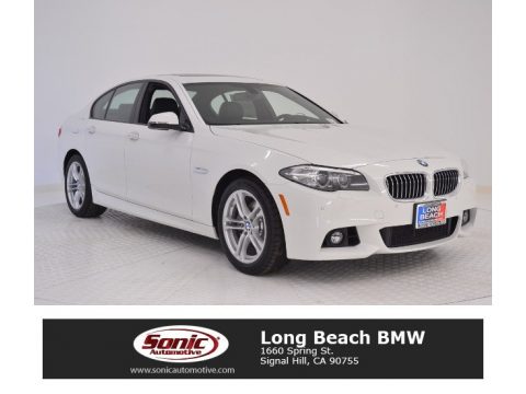 Alpine White BMW 5 Series 528i Sedan.  Click to enlarge.