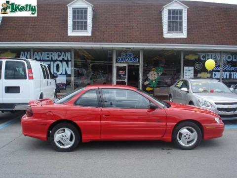 Bright Red Pontiac Grand Am GT Coupe.  Click to enlarge.