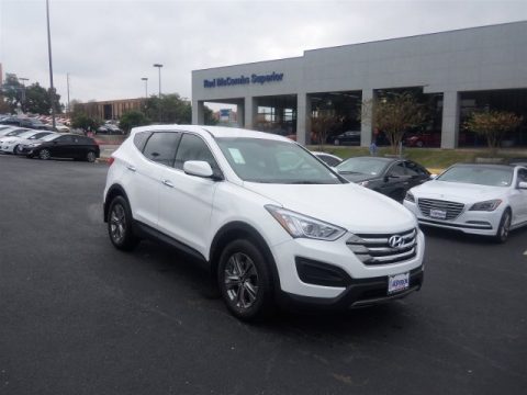 Frost White Pearl Hyundai Santa Fe Sport .  Click to enlarge.