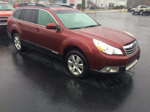 Ruby Red Pearl Subaru Outback 3.6R Limited Wagon.  Click to enlarge.