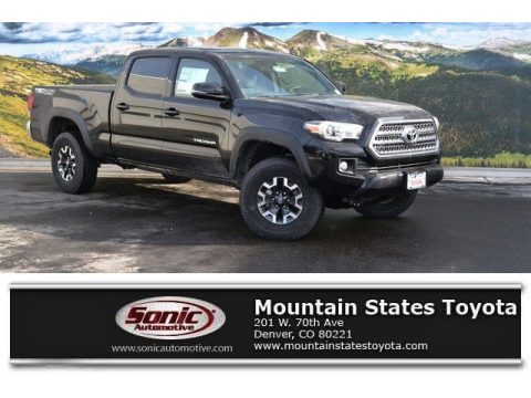 Black Toyota Tacoma TRD Off-Road Double Cab 4x4.  Click to enlarge.