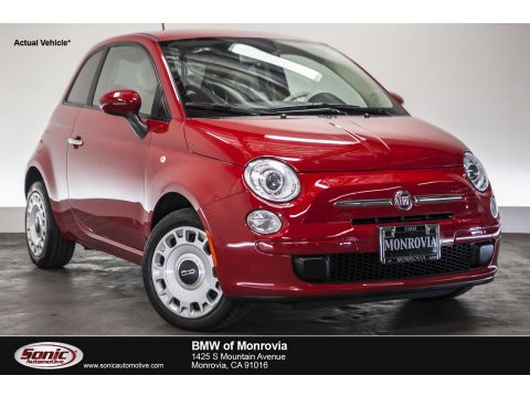 Rosso (Red) Fiat 500 Pop.  Click to enlarge.