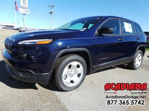 True Blue Pearl Jeep Cherokee Sport.  Click to enlarge.