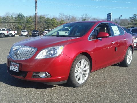 Crystal Red Tintcoat Buick Verano Leather Group.  Click to enlarge.