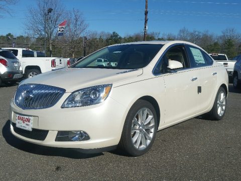 White Diamond Tricoat Buick Verano Leather Group.  Click to enlarge.