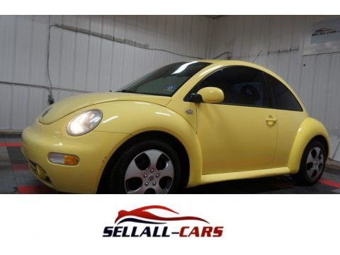 Yellow Volkswagen New Beetle GLS Coupe.  Click to enlarge.