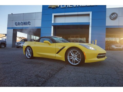 Corvette Racing Yellow Tintcoat Chevrolet Corvette Stingray Convertible.  Click to enlarge.