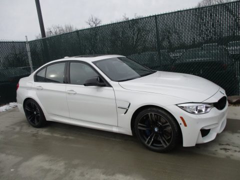Alpine White BMW M3 Sedan.  Click to enlarge.