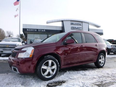 Deep Ruby Red Metallic Chevrolet Equinox Sport AWD.  Click to enlarge.