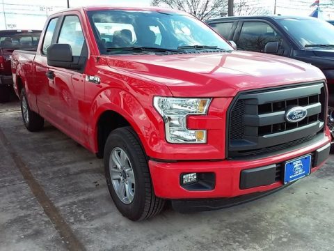 Race Red Ford F150 XL SuperCab.  Click to enlarge.