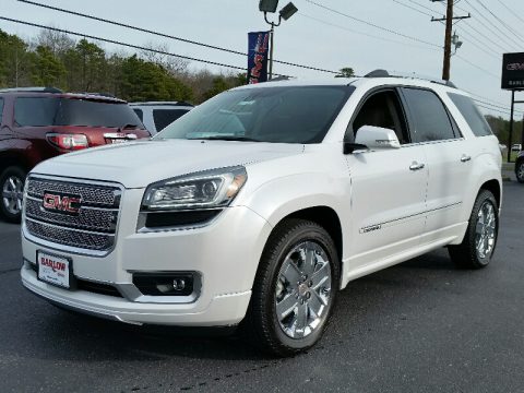 White Frost Tricoat GMC Acadia Denali AWD.  Click to enlarge.