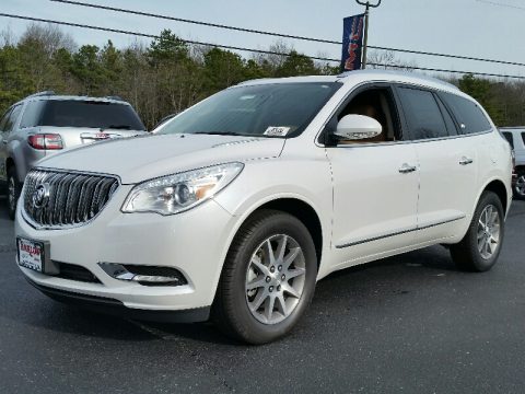 White Frost Tricoat Buick Enclave Leather.  Click to enlarge.