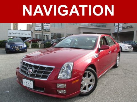Crystal Red Cadillac STS V8.  Click to enlarge.