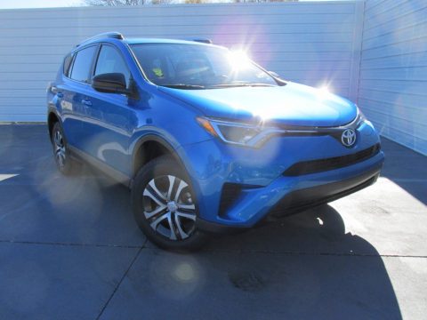 Electric Storm Blue Toyota RAV4 LE.  Click to enlarge.