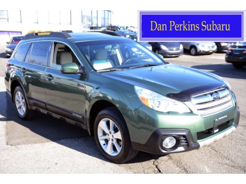 Cypress Green Pearl Subaru Outback 2.5i Limited.  Click to enlarge.