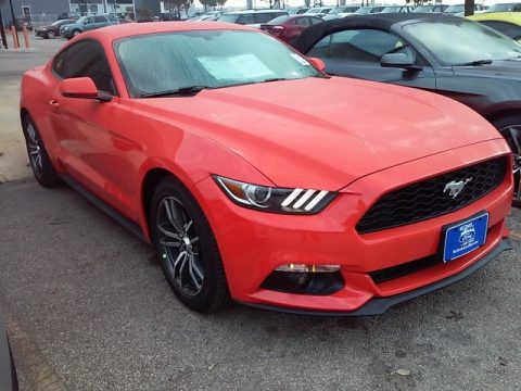 Competition Orange Ford Mustang EcoBoost Premium Coupe.  Click to enlarge.