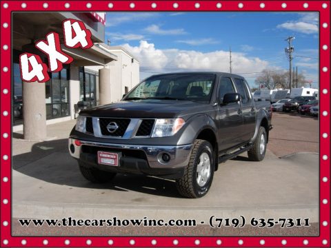 Storm Gray Nissan Frontier SE Crew Cab 4x4.  Click to enlarge.