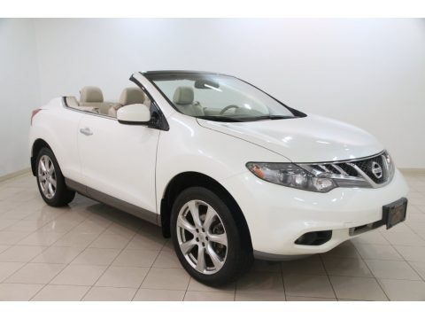 Pearl White Nissan Murano CrossCabriolet AWD.  Click to enlarge.