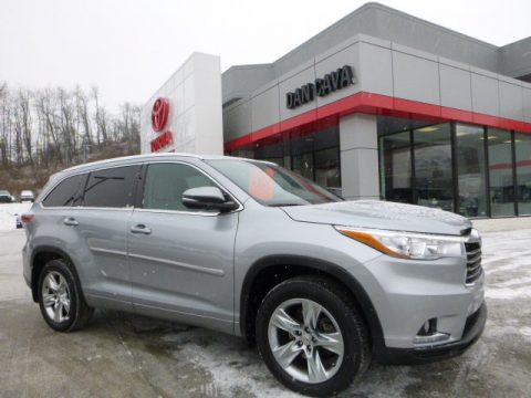 Silver Sky Metallic Toyota Highlander Limited AWD.  Click to enlarge.