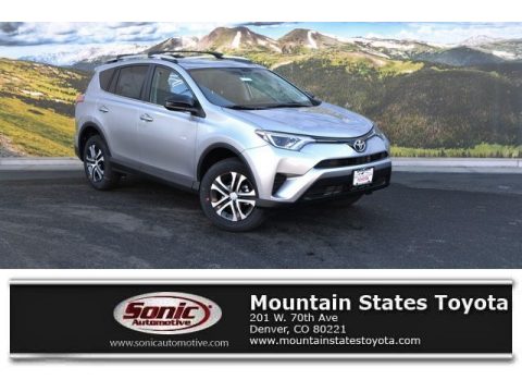 Silver Sky Metallic Toyota RAV4 LE AWD.  Click to enlarge.