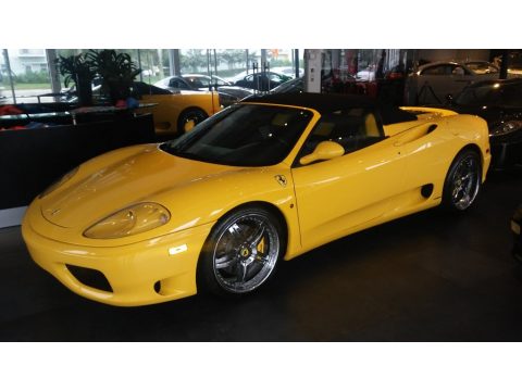 Fly Yellow Ferrari 360 Spider F1.  Click to enlarge.