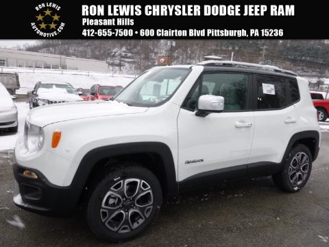 Alpine White Jeep Renegade Limited 4x4.  Click to enlarge.