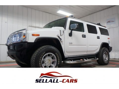 White Hummer H2 SUV.  Click to enlarge.