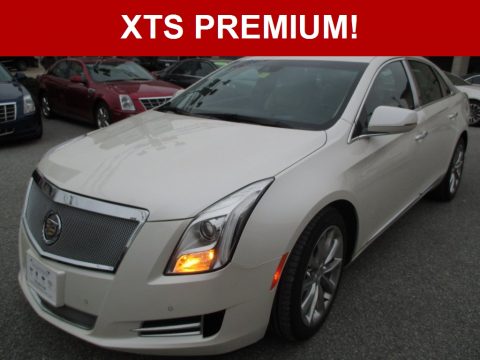 White Diamond Tricoat Cadillac XTS Premium AWD.  Click to enlarge.