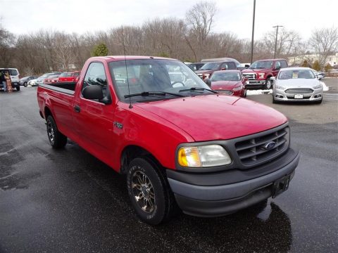 Bright Red Ford F150 XL Regular Cab.  Click to enlarge.