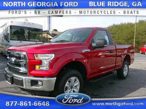 Ruby Red Ford F150 XLT Regular Cab 4x4.  Click to enlarge.