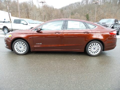Bronze Fire Metallic Ford Fusion Hybrid SE.  Click to enlarge.