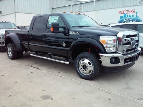 Shadow Black Ford F350 Super Duty Lariat Crew Cab 4x4 DRW.  Click to enlarge.