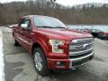 Front 3/4 View of 2016 Ford F150 Platinum SuperCrew 4x4 #3