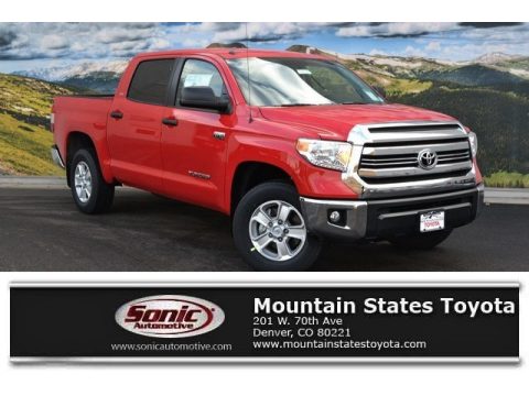 Radiant Red Toyota Tundra SR5 CrewMax 4x4.  Click to enlarge.