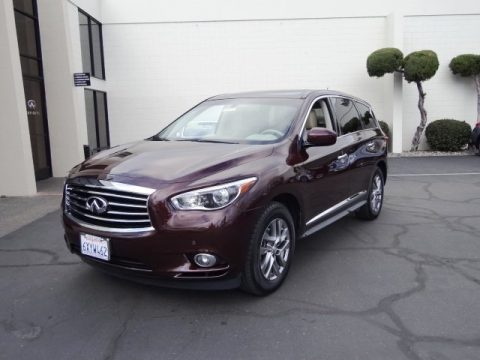 Midnight Garnet Infiniti JX 35 AWD.  Click to enlarge.