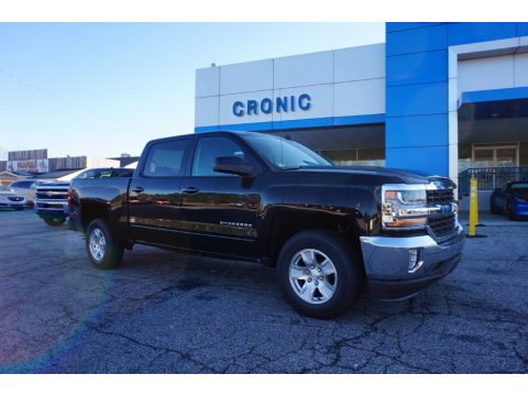 Black Chevrolet Silverado 1500 LT Crew Cab.  Click to enlarge.