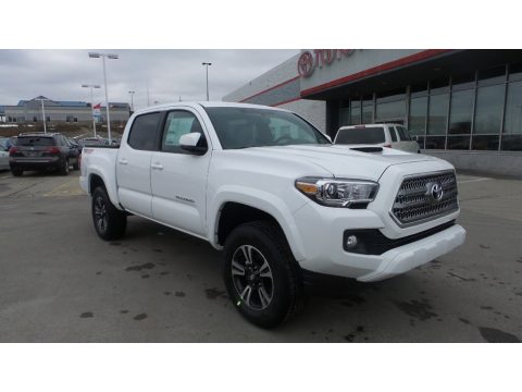 Super White Toyota Tacoma TRD Sport Double Cab 4x4.  Click to enlarge.