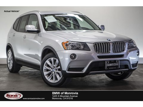 Titanium Silver Metallic BMW X3 xDrive 28i.  Click to enlarge.