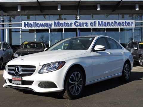 Polar White Mercedes-Benz C 300 4Matic Sedan.  Click to enlarge.