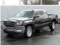 Front 3/4 View of 2016 GMC Sierra 1500 SLE Crew Cab 4WD #1