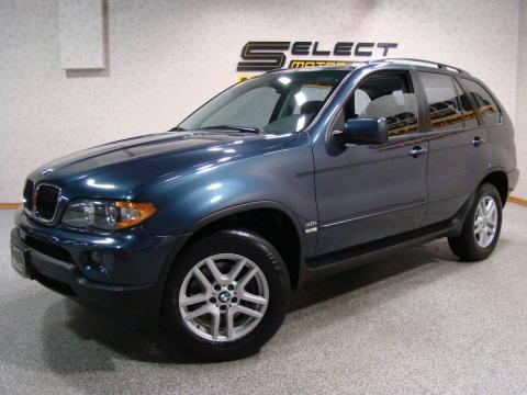 Toledo Blue Metallic BMW X5 3.0i.  Click to enlarge.